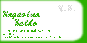 magdolna walko business card
